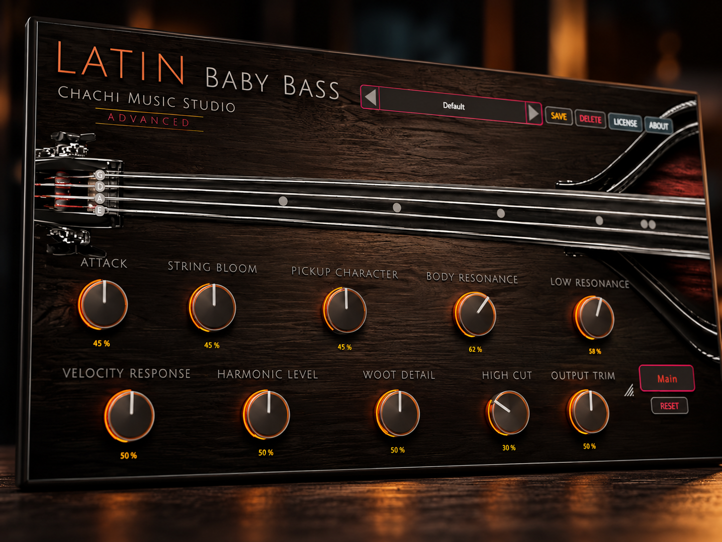 Latin Baby Bass advanced controls