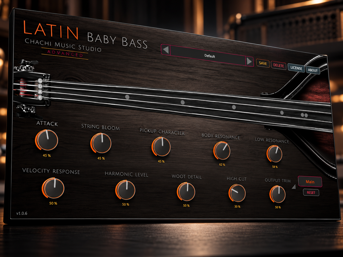 Latin Baby Bass advanced controls